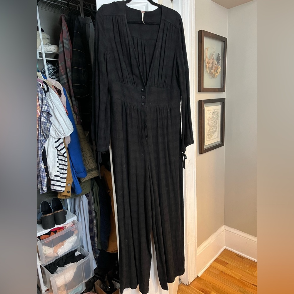 Free People Black Romper